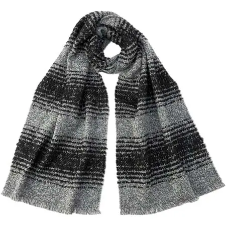 JOHNSTONS OF ELGIN(ジョンストンズオブエルギン) オンブレテクスチュアルスカーフ