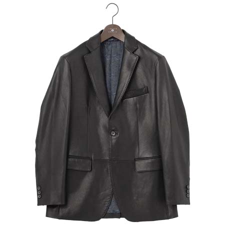 JOSEPH ABBOUD(ジョセフアブード) ベジタブルラムレザージャケット