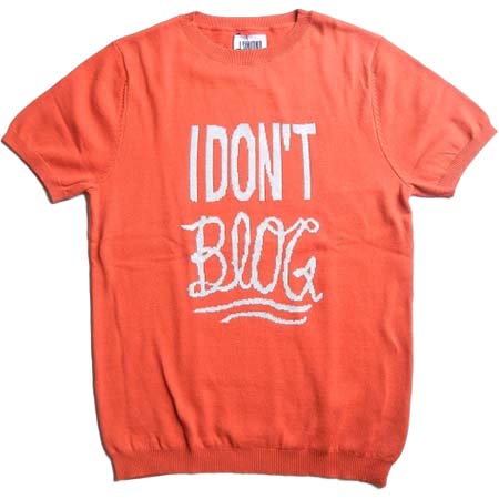 J.SABATINO(ジェイサバティーノ) I DONT BLOG SUMMER KNIT