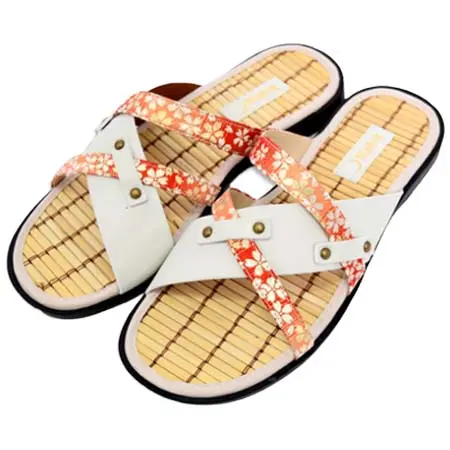 絡繰魂(カラクリタマシイ) 金襴竹サンダル