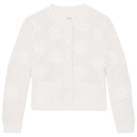 Kate spade new york(ケイトスペードニューヨーク) デイジー クロッシェ カーディガン