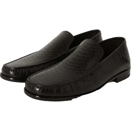 KATHARINE HAMNETT(キャサリンハムネット) [ライオネル氏 特別モデル]スネーク型押し レザースリッポン（34035）