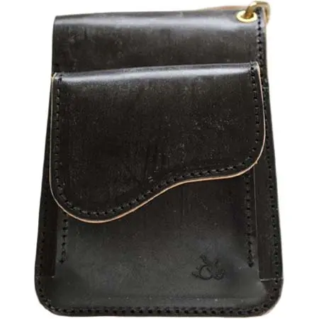 革蛸謹製(カワタコキンセイ) 台形ショートワレット サードタイプ 蛸墨