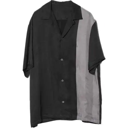 KAZUYUKI KUMAGAI(カズユキクマガイ) キュプラツイル ラインシャツS/S