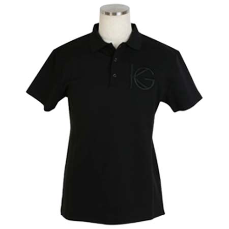 KISS ON THE GREEN(キスオンザグリーン) ロゴ厚盛立体刺繍鹿の子ポロシャツ