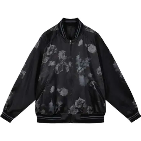 LAD MUSICIAN(ラッドミュージシャン) PAINT ROSE + CAT SOUVENIR JACKET