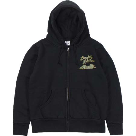Langlitz Leathers(ラングリッツレザーズ) -Hooded Zip Sweat A- BLACK