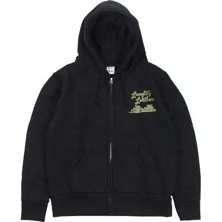 Langlitz Leathers(ラングリッツレザーズ) -Hooded Zip Sweat A- BLACK