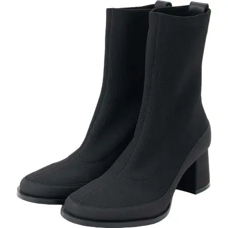 LANVIN en Bleu(ランバンオンブルー) 撥水ニットショートブーツ