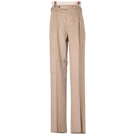 LIVERANO＆LIVERANO(リベラーノ＆リベラーノ) カシミア 1プリーツサイドアジャスターテーパードパンツ LL3200520123