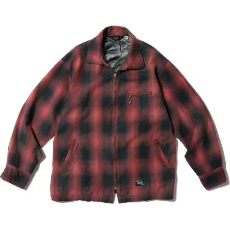 LOST CONTROL(ロストコントロール) Ombre Plaid Garage Jacket