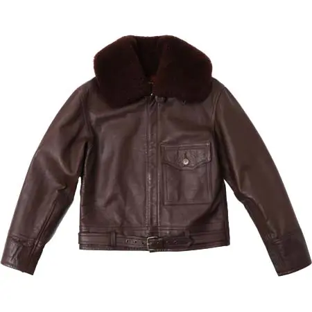 LOSTWORLD(ロストワールド) B-2 ホースレザージャケット ブラウン