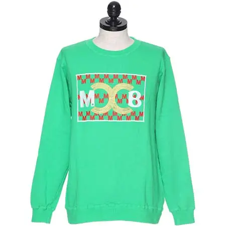 M(エム) BAGARCH WASHED EMBROIDERY SWEAT SHIRTS