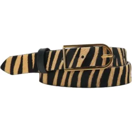 MAISON BOINET(メゾンボワネ) ゼブラ柄カーフベルト