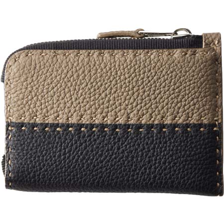 MAISON TAKUYA(メゾンタクヤ) Key PouchGerman Shrunken Calf×LambTortora/Black×Grey