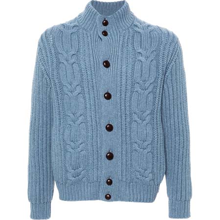 malo(マーロ) ケーブルニット カーディガン