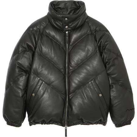 MANASTASH(マナスタッシュ) V LEATHER DOWN JACKET
