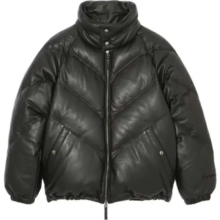 MANASTASH(マナスタッシュ) V LEATHER DOWN JACKET