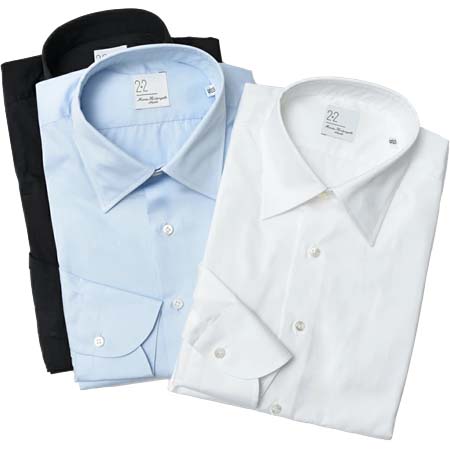 MARIA SANTANGELO(マリアサンタンジェロ) コットンブロードレギュラーカラーシャツ