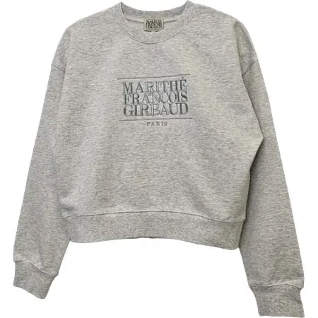 MARITHE FRANCOIS GIRBAUD(マリテフランソワジルボー) W CLASSIC LOGO CROP SWEATSHIRT
