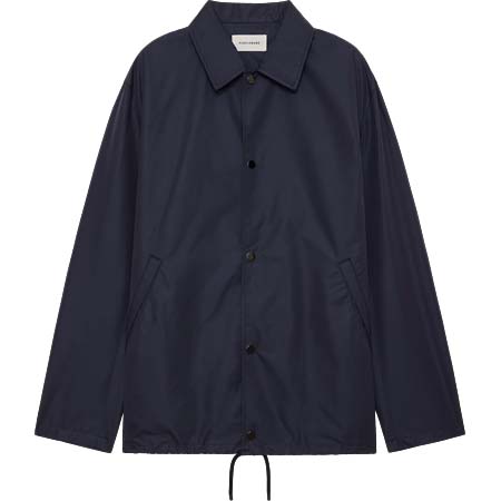 MARKA WARE(マーカウェア) 120/2 GIZAコットン×リサイクルポリエステルウェザー / コーチジャケット II, Navy Charcoal
