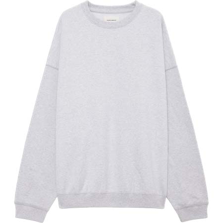 MARKA WARE(マーカウェア) オーガニックコットンヘビー吊裏毛 / ヒュージスウェット, Ash Gray