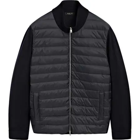 Massimo Dutti(マッシモドゥッティ) Contrast knit puffer jacket