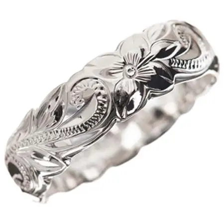 Maxi(マキシ) ハワイアンジュエリー/K14WG/トラディショナルリング/O.E/Cutoutedge/6mm