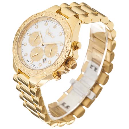 Maxi(マキシ) ハワイアンジュエリー/Stainless/マキシウォッチ クロノグラフ/GD&GD 腕時計