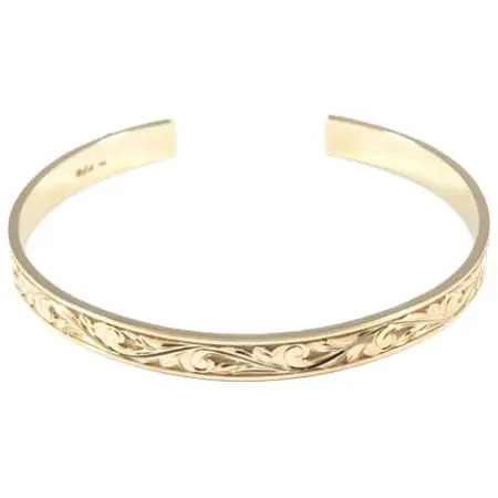 Maxi(マキシ) ハワイアンジュエリー/K14YG/プリンセスレイズドバングル