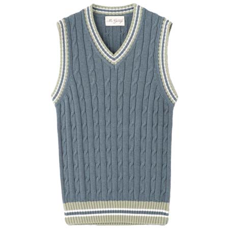 MC GEORGE(マックジョージ) ケーブル編みニットベスト
