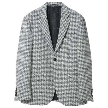 Men’sBigi(メンズビギ) ウールチェックジャージジャケット