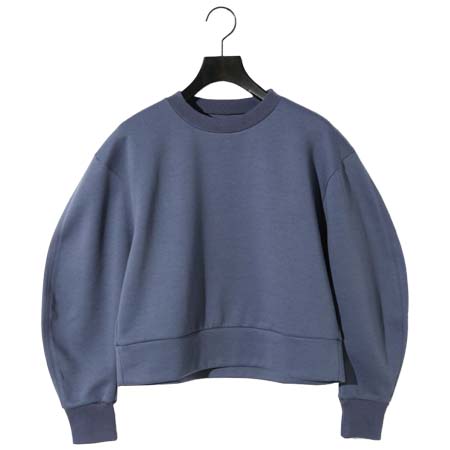 MIDIUMISOLID(ミディウミソリッド) Ladies カーブスリーブダブルニットプルオーバー