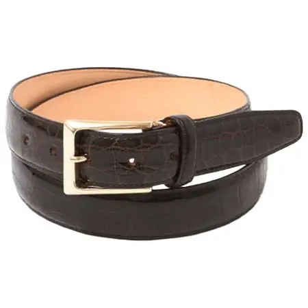 Mikado(ミカド) クロコダイル ベルト ツヤ仕上げ