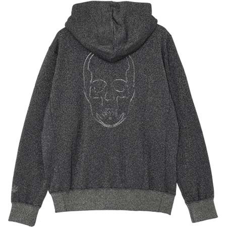 mila schon(ミラ ショーン) メンズ スウェット フードパーカー ラメモレトンスカル