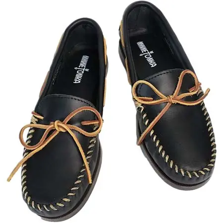 Minnetonka(ミネトンカ) CAMP MOC SMOOTH BLACK LEATHER