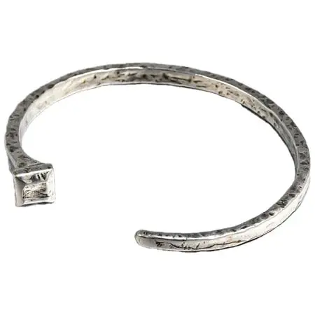 MONART(モンアート) ブレスレット メンズ レディース 真鍮 ヴィンテージシルバー