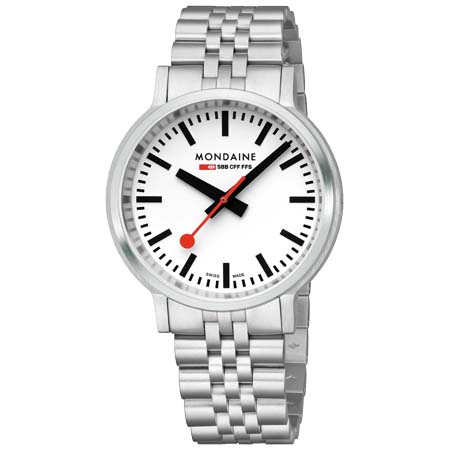MONDAINE(モンディーン) ストップ・トゥ・ゴー 41mm SSブレスレット