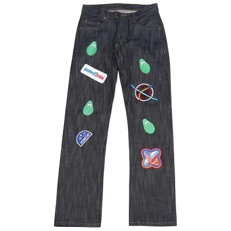 MONITALY(モニタリー) M31304 | Monitaly Xx Jeans W/ Avocado Embroidery And Patches