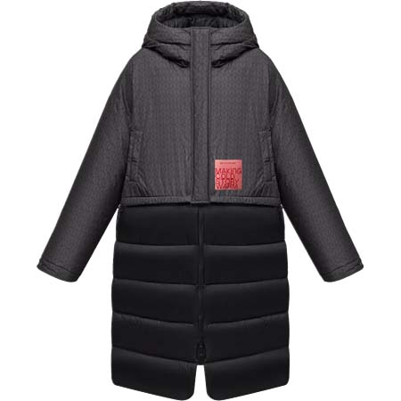 MONOCHROME(モノクローム) プリント ダウンコート