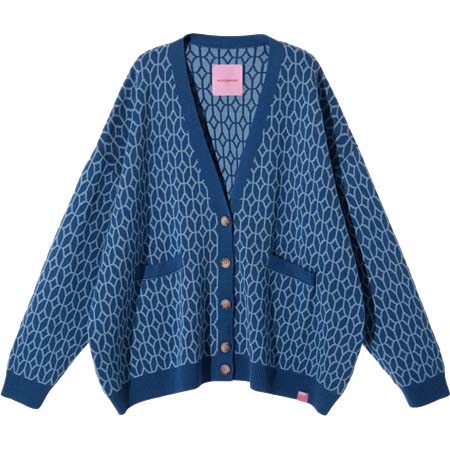 MONOCHROME(モノクローム) ジオメトリックパターン カーディガン