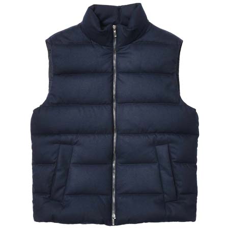 MONTEDORO(モンテドーロ) ウールナイロンサキソニーダウンベスト