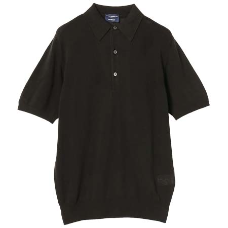 morgano(モルガノ) BEAMS F 別注 コットン ショートスリーブ ニット ポロシャツ