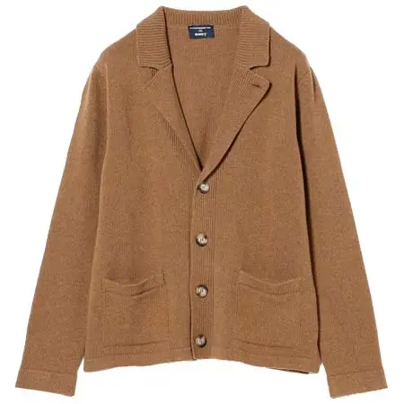 morgano(モルガノ) BEAMS F 別注 ウールナイロン ニットジャケット