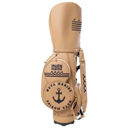 muta MARINE Golf(ムータマリンゴルフ) CONTINUA パンチングエシカルレザー８キャディバッグ/ツアーモデル