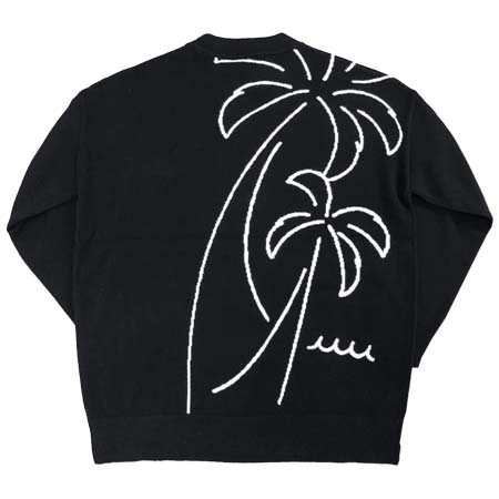 muta MARINE Golf(ムータマリンゴルフ) Safari x muta MARINE ヤシの木柄 カシミヤニット