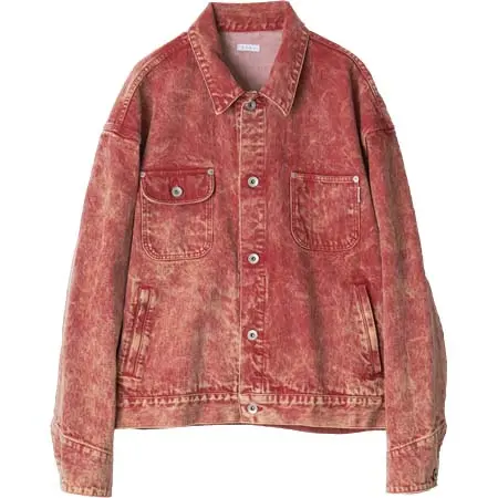 Name.(ネーム) DAPPLE BLEACHED DENIM ENGINEER JACKET