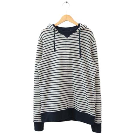 NATIC(ナティック) コットンウールリネンボーダーパーカー