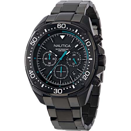 NAUTICA(ノーティカ) nct blue sail chronograph stainless steel watch