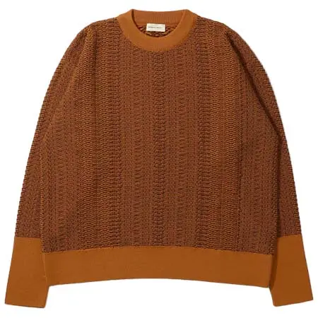 NICHOLAS DALEY(ニコラスデイリー) WAVE KNITTED CREW NECK